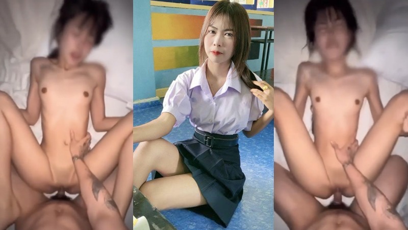 คลิปหลุดนักเรียน คู่รักนักเรียน พากันไปเย็ดที่หอหลังเลิกเรียน อมควยให้แฟนเสียวมากๆ