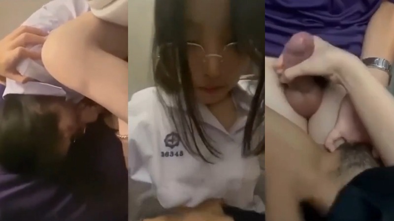 นักเรียนแอบเงี่ยน สาวม.ต้น เงี่ยนหี อยากโดนเย็ด เจอแฟนควยใหญ่