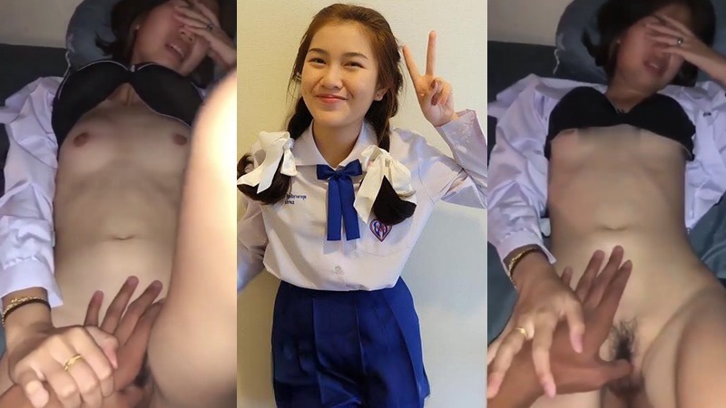 คลิปหลุดนักเรียนไทย หลุดจากกลุ่มลับ น้องโดนเปิดซิงครั้งแรก โดนแอบถ่ายคลิป ปิดหน้าโดนเย็ด